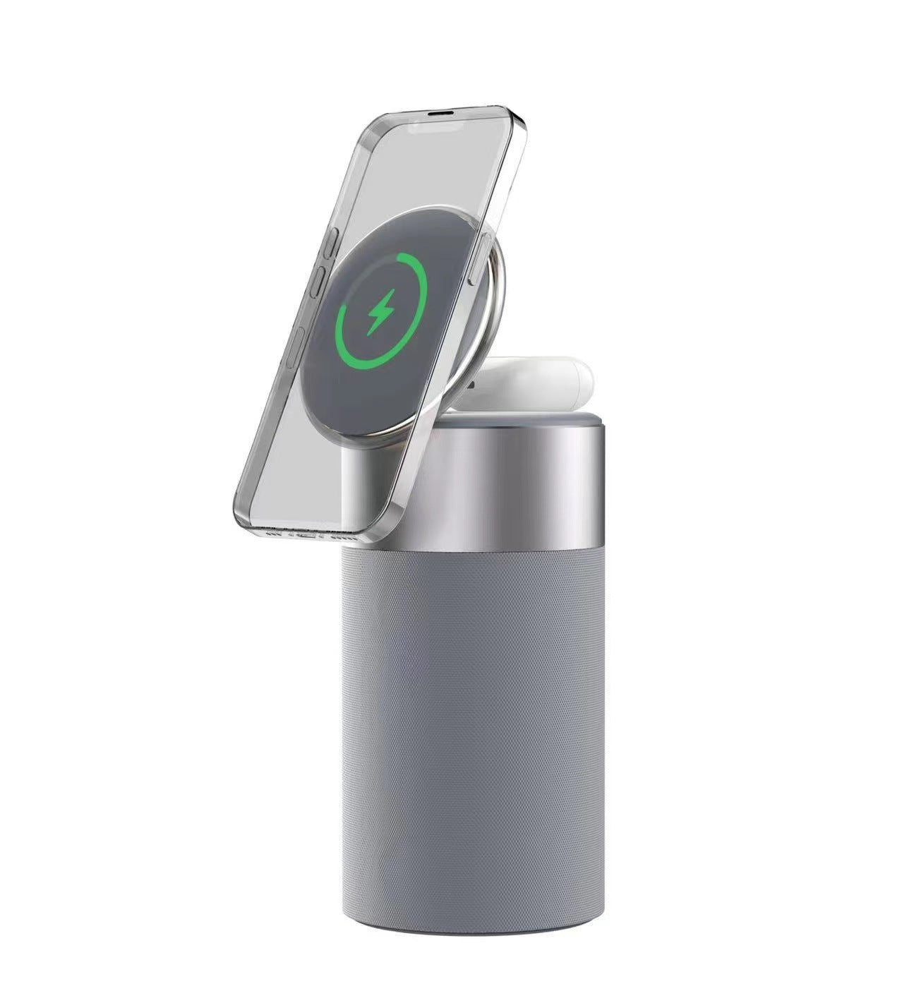 3-in-1 Wireless Ladegerät mit Speaker & Lampe