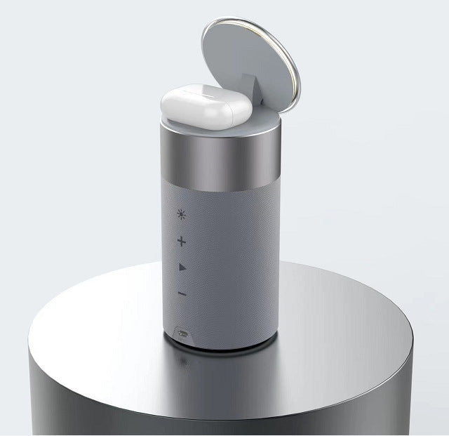 3-in-1 Wireless Ladegerät mit Speaker & Lampe