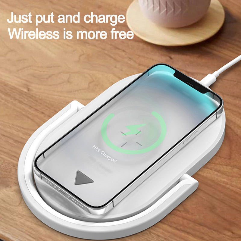3-in-1 Wireless Ladegerät mit LED-Lampe